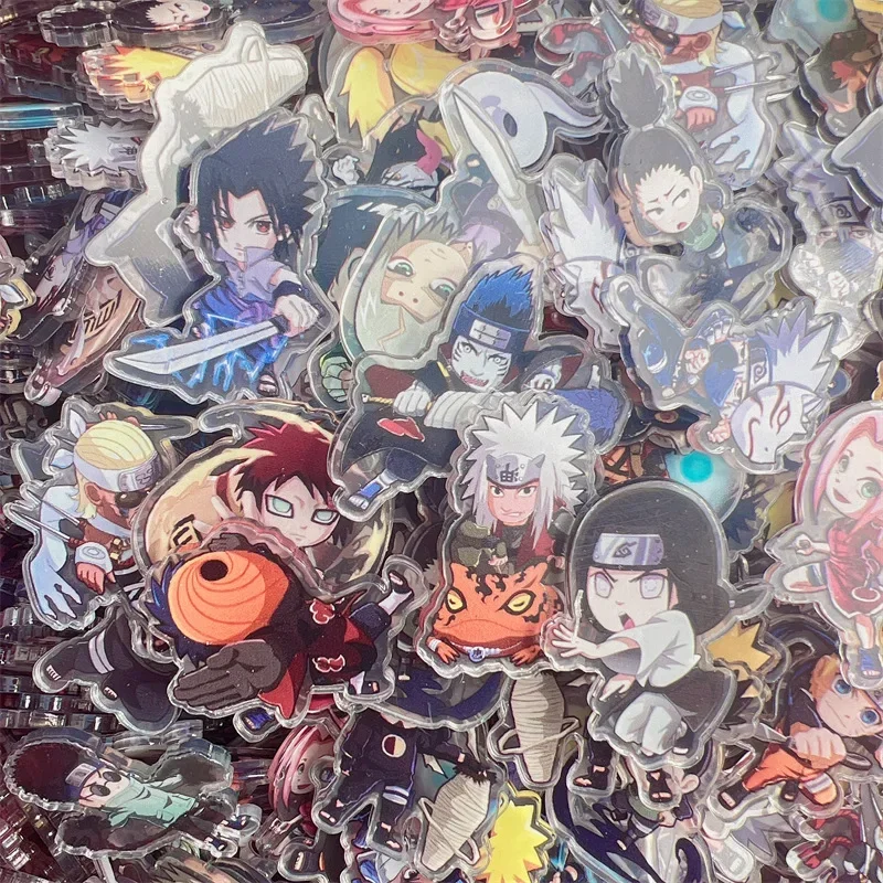 Naruto Acrylic Handmade Patch Double-sided DIY Anime Character Keychain Pendant Accessories Accessories Making Educational Toys