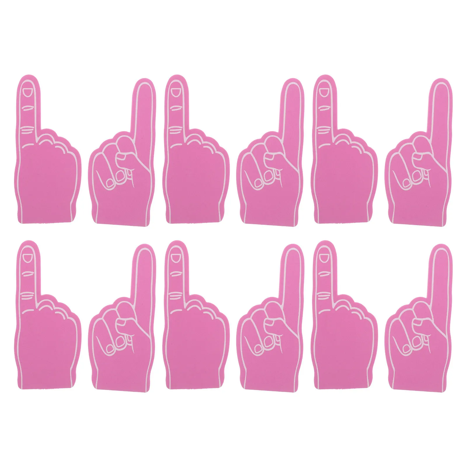 

24 шт. пенные пальчики-фигурки для рук, заготовки из ЭВА, легкие, для чирлидинга, для фанатов спорта, сувениры для вечеринок, аксессуары для поддержки команды