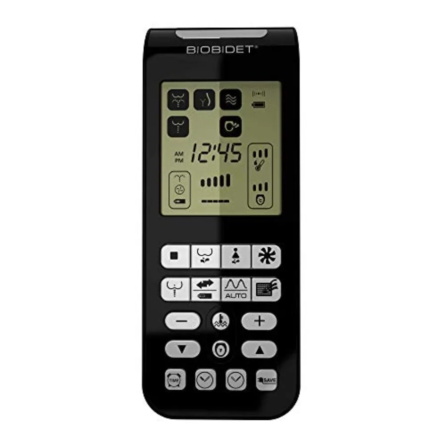 

by Bemis BB2000 Black Bidet Wireless Remote Control for Smart Toilet Seat Convenient Adjustable Settings