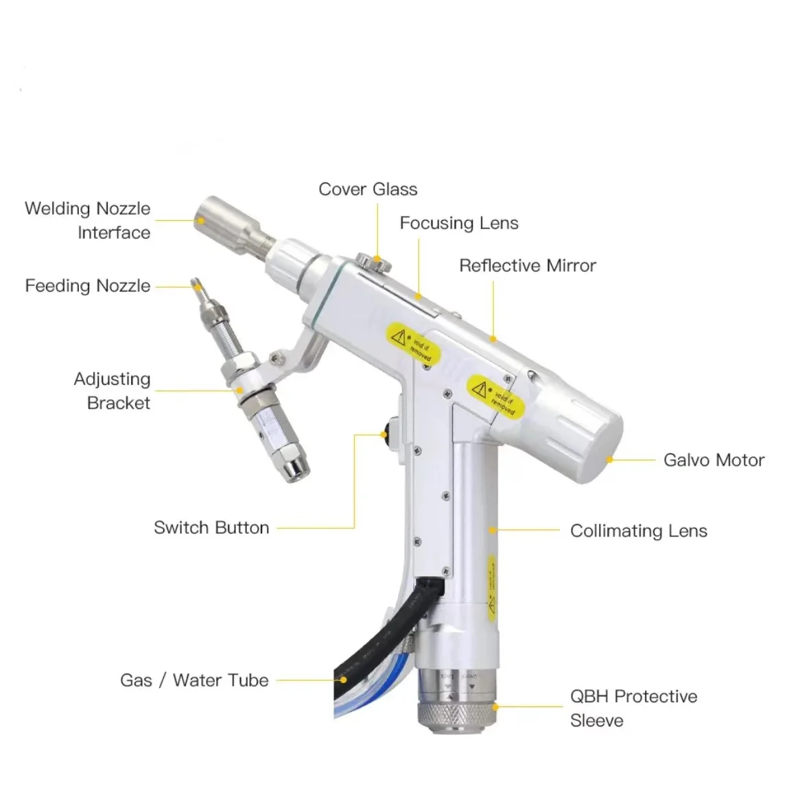 الصين عالية الاستقرار Raytools BW101-GS 4 في 1 رأس تنظيف اللحام المحمول مع وحدة تغذية الأسلاك لحام 0-3kw #4