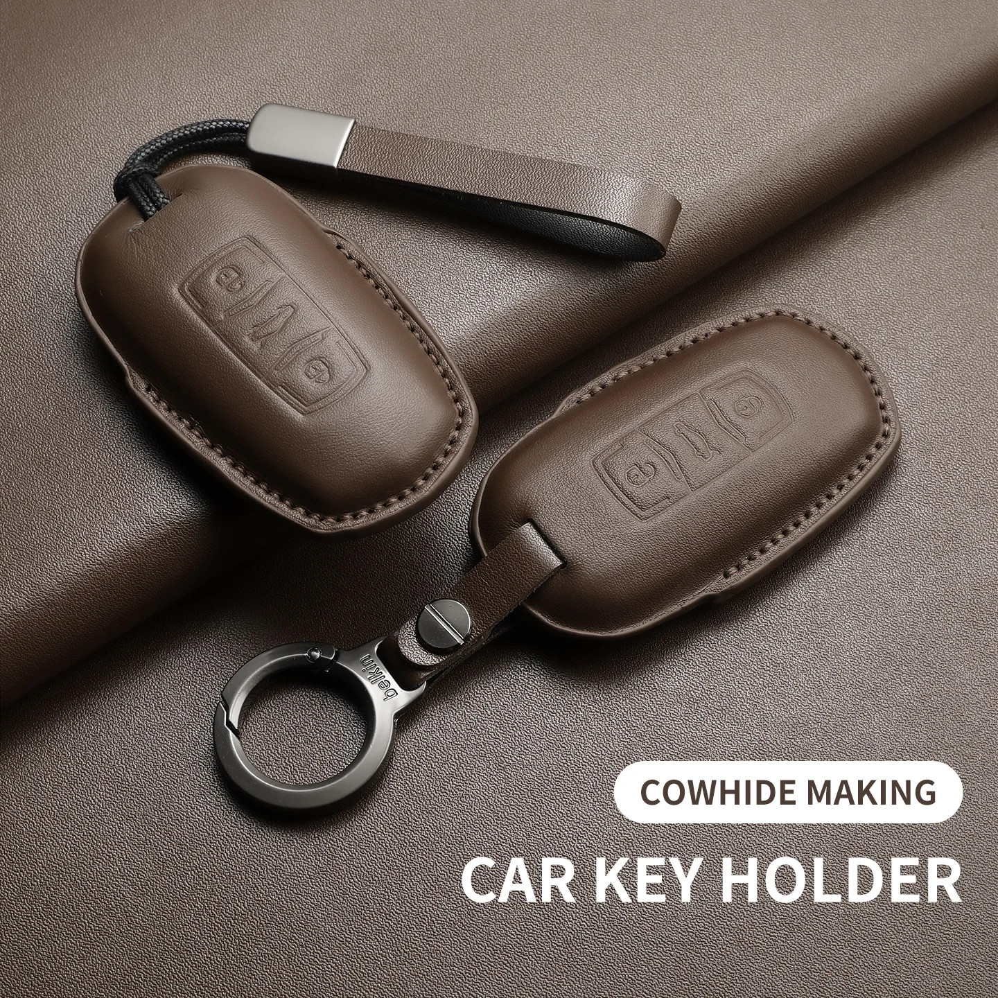 

Leather Car Key Case Cover For Geely Coolray X6 X7 EX7 Emgrand Global Hawk GX7 Kulrey GT GC9 Atlas Boyue NL3 Garnish Accessorise
