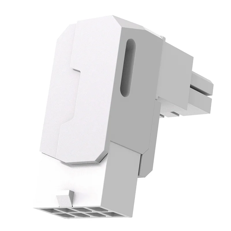 

A35M-Aluminum Case 8 Pin Pcie GPU Power Adapter 90 Degree Angled Connector For Desktop Graphics Card