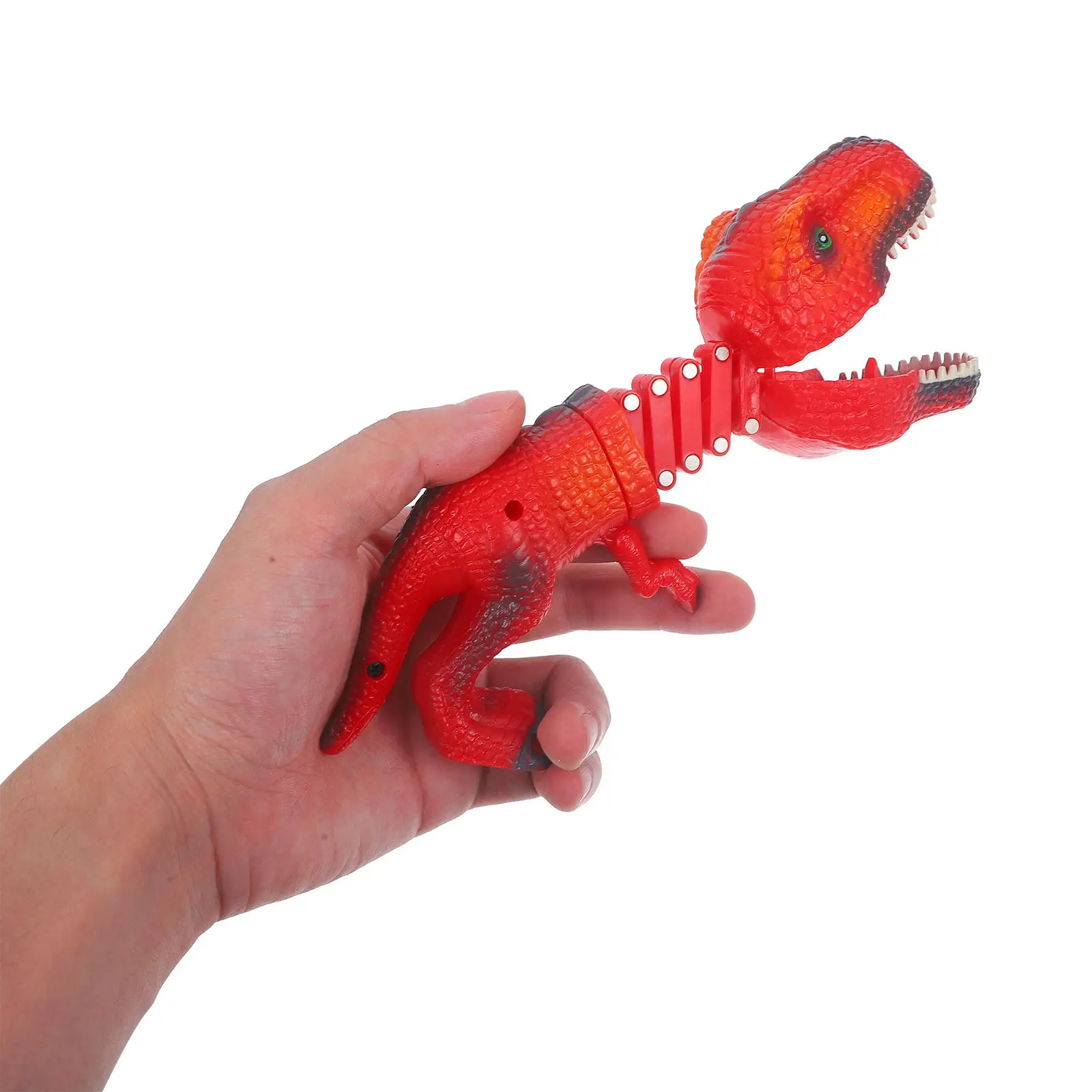 

Telescopic Dinosaur Retractable Trigger Spring Simulation Grabber Plaything Interactive Clip Prank Party Game Dinosaur Toys