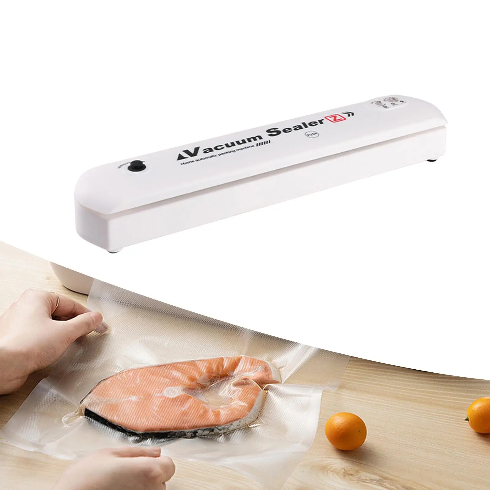 Vacuum Air Sealing Compact Design Multifunctional Lightweight Packaging Sealer Bag Sealer for Vegetables Snacks Fruits Meat