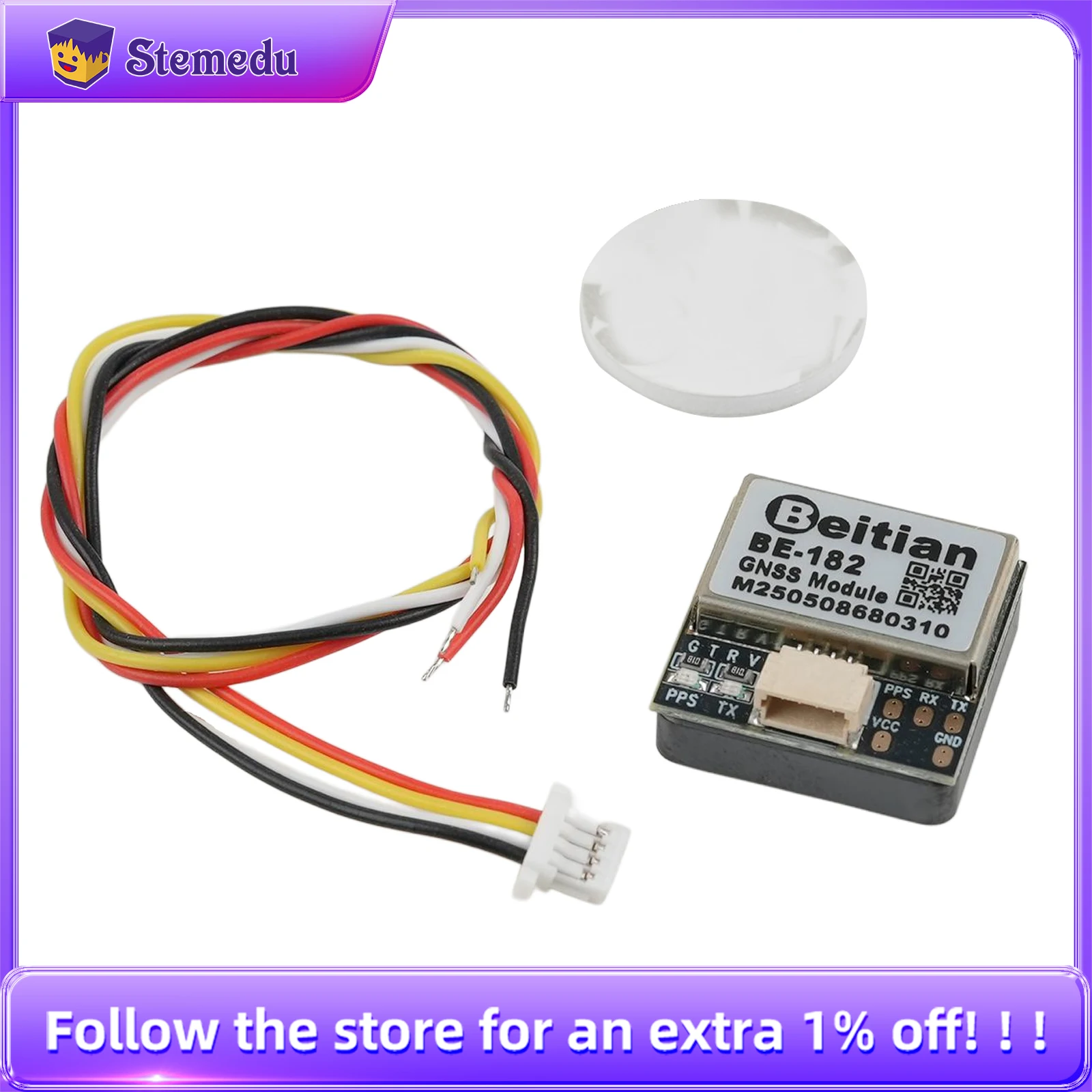 

BEITIAN BE-182 M10 Wearable Flight Controller FPV RC Drone UAV PX4 PIX32 GNSS GPS Antenna Receiver Module Bei Tian BE182