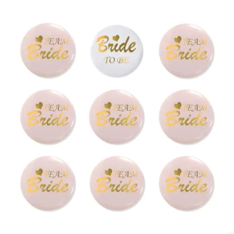 Bridal Shower Badges for Bride/Bridesmaids Bachelorette Party Supplies Hen Night Clothing Accessories for Women Girls