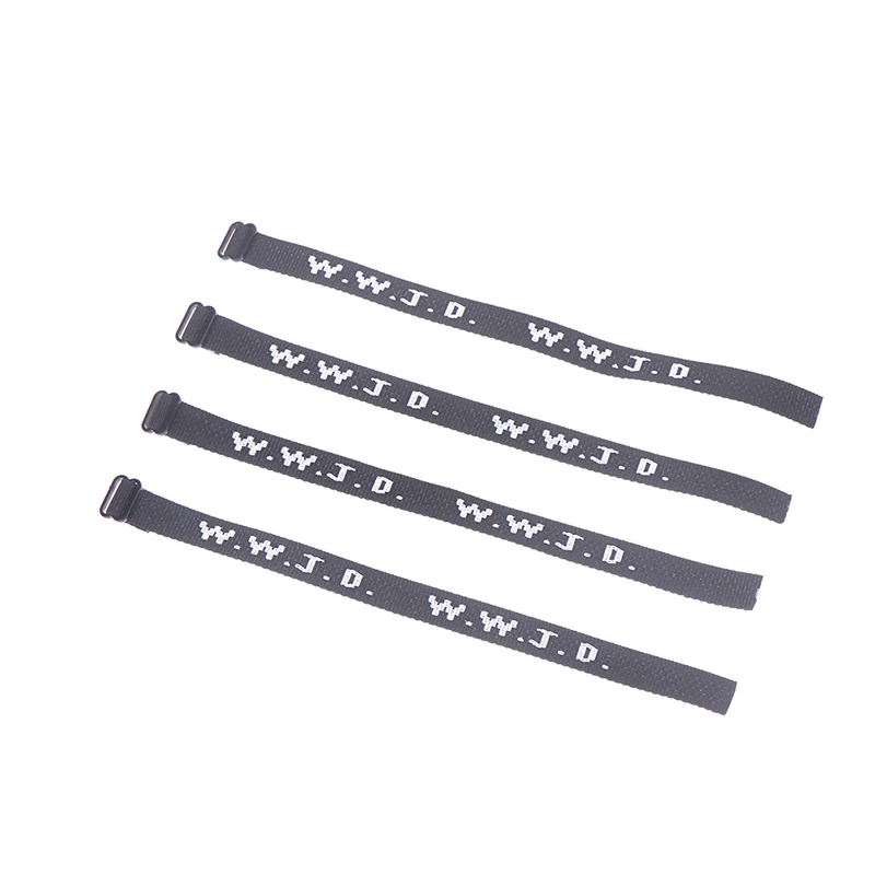 4pcs WWJD Bracelet, Religious Bracelet, What Would Jesus Do Bible Bookmark Gifts Bracelet, WWJD Sunday School Fundraising image 2