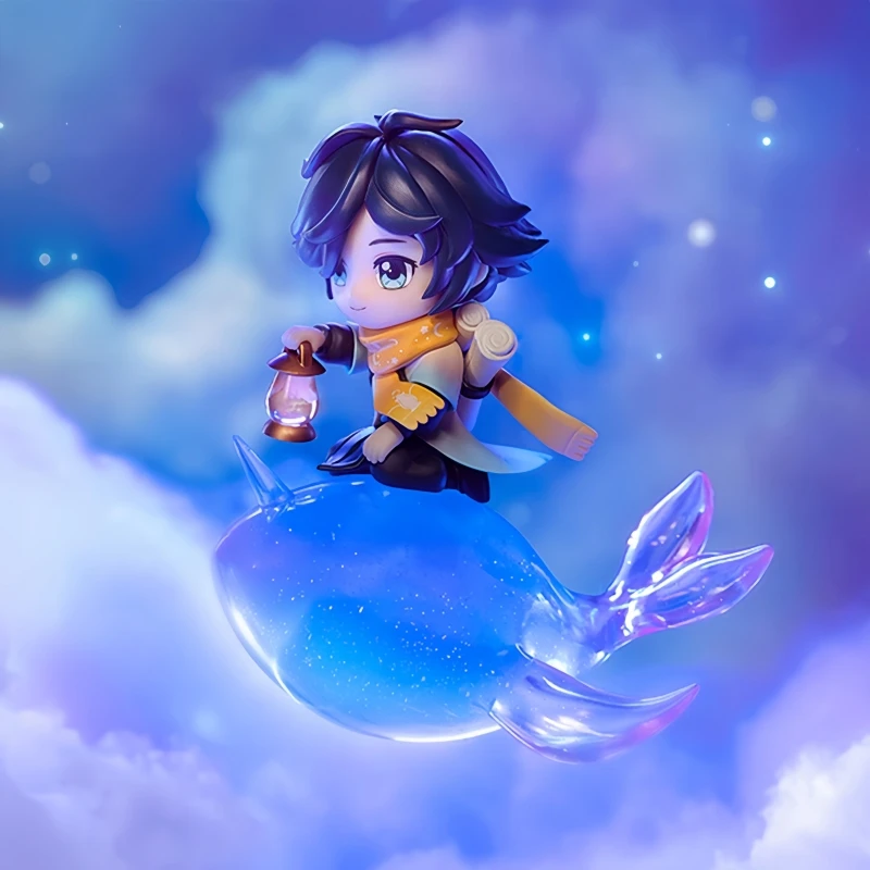 Genuíno honra dos reis jogo periférico zhuangzhou requintado personagem dos desenhos animados modelo bonito decorações de mesa brinquedo amigo feriado gif