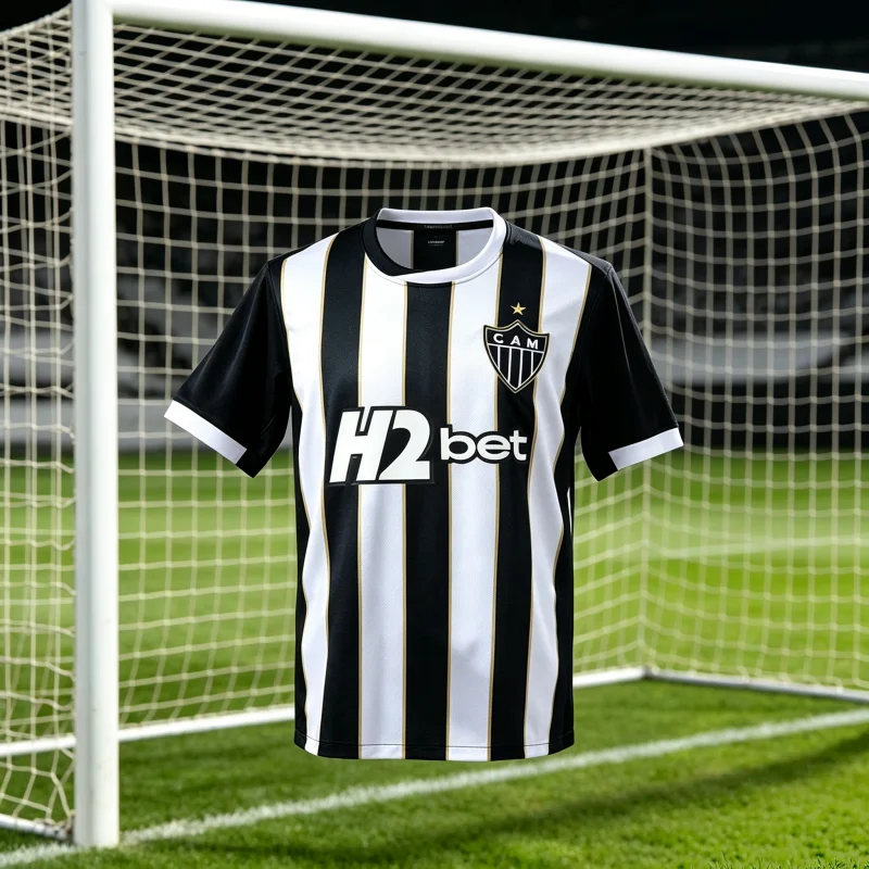 2026 Modell Atlético Mineiro Sportbekleidung Atmungsaktives und Schnelltrocknendes T-Shirt mit Kurzen Ärmeln für Herren, Damen, Allgemeines Training, Familien- und Kinder-T-Shirts – Detail 1