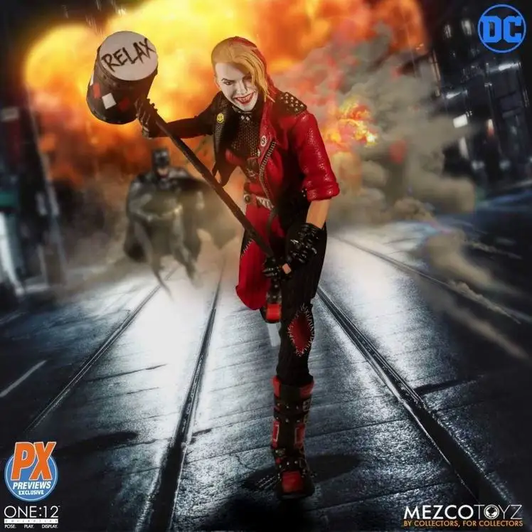 Original Mezco 1/12 Suicide Squad X Task Force Ugly Girl PX Limited Haley Full Set 6in Female Soldier Action Figures Dolls Model