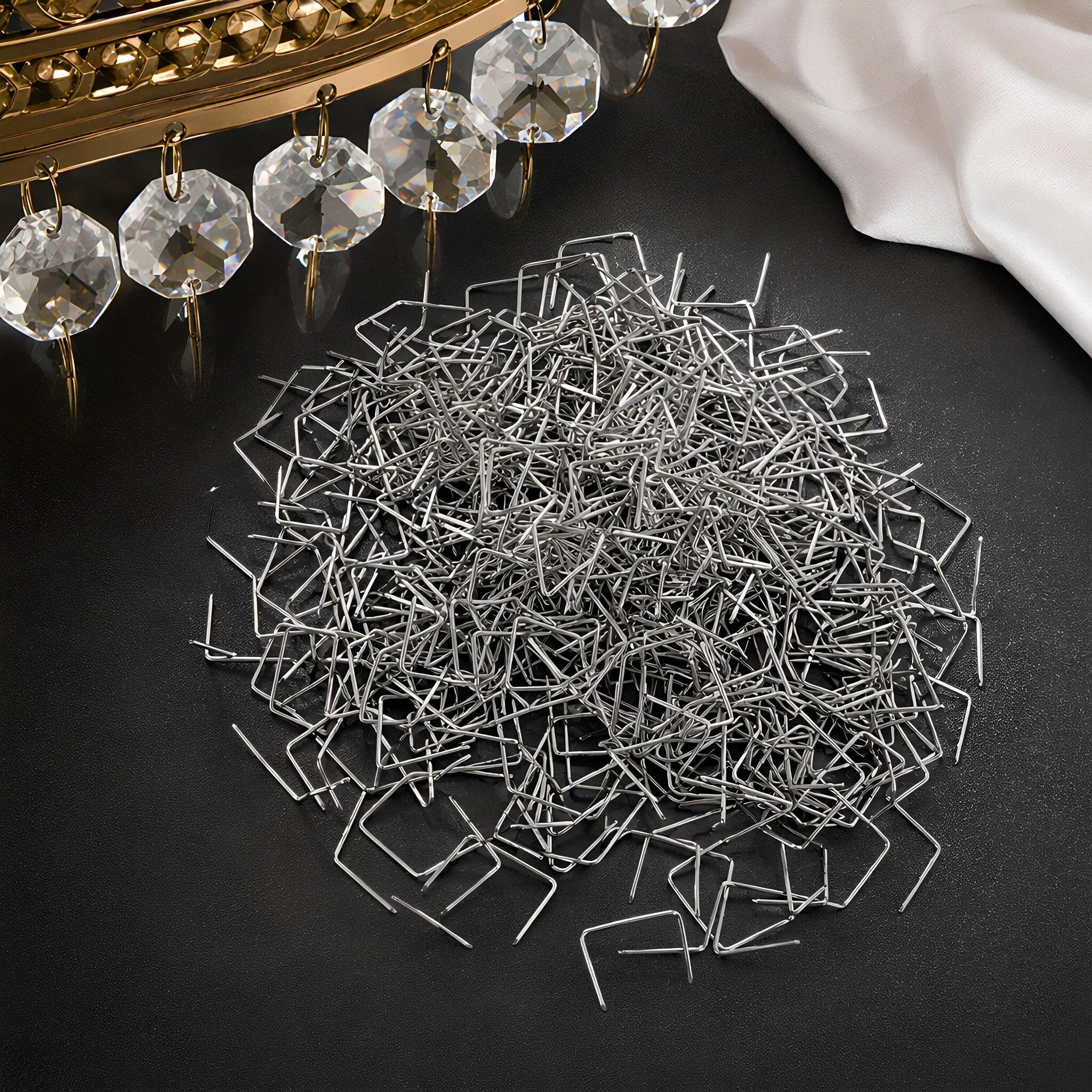 350Pcs Crystal Bowtie Connectors Octagon Beads Stable Alignment Bead Jewelry Connectors for Hanging Curtain Accessories