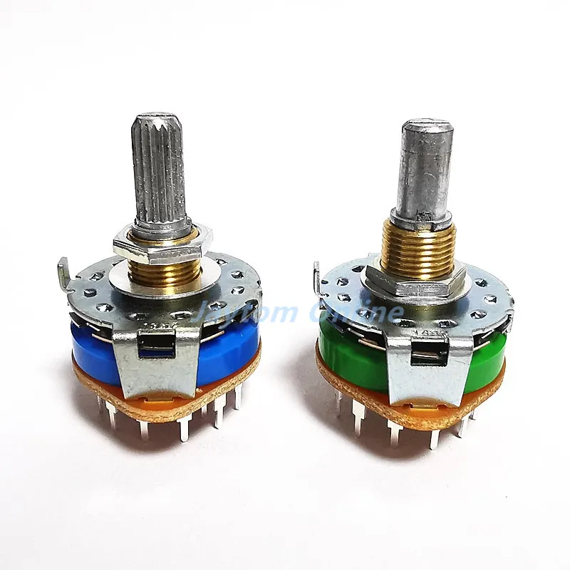 

ALPS Band Rotary Switch SRRM433700 4 Pole 3 Position SRRM342800 3 Pole 4 Position Amplifier Signal Switch 20mm Plum Round Shaft