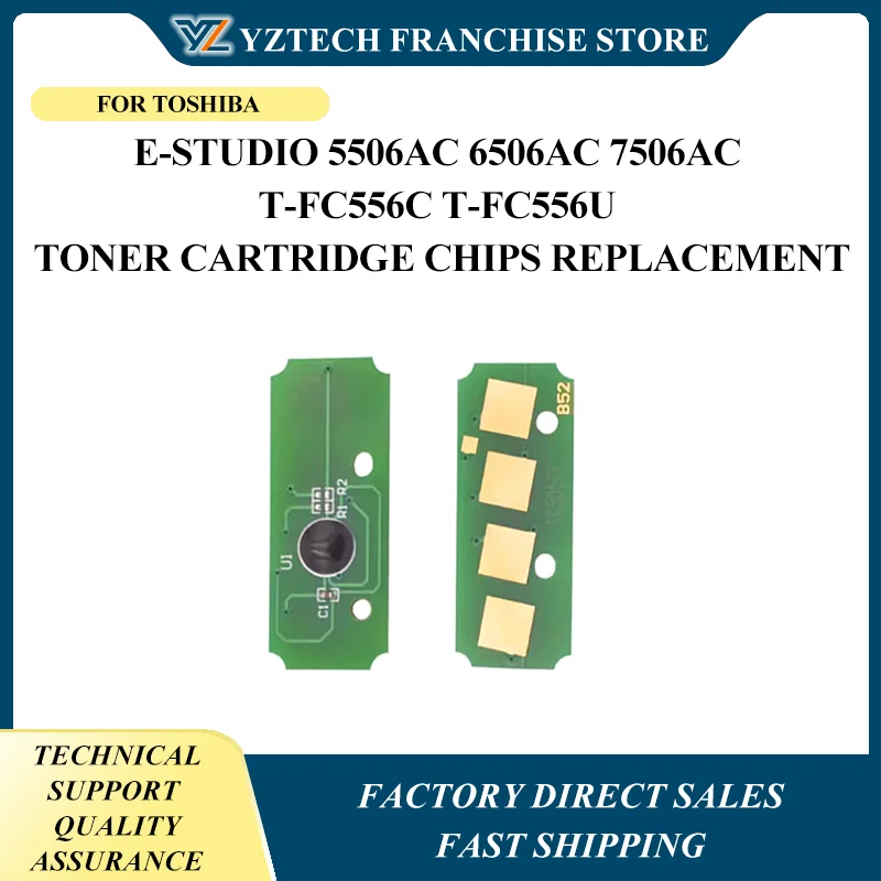 

8PCS T-FC556 TFC556 Toner Chip For Toshiba e-STUDIO 5506AC 6506AC 7506AC T-FC556C T-FC556U Toner Cartridge Chips Replacement
