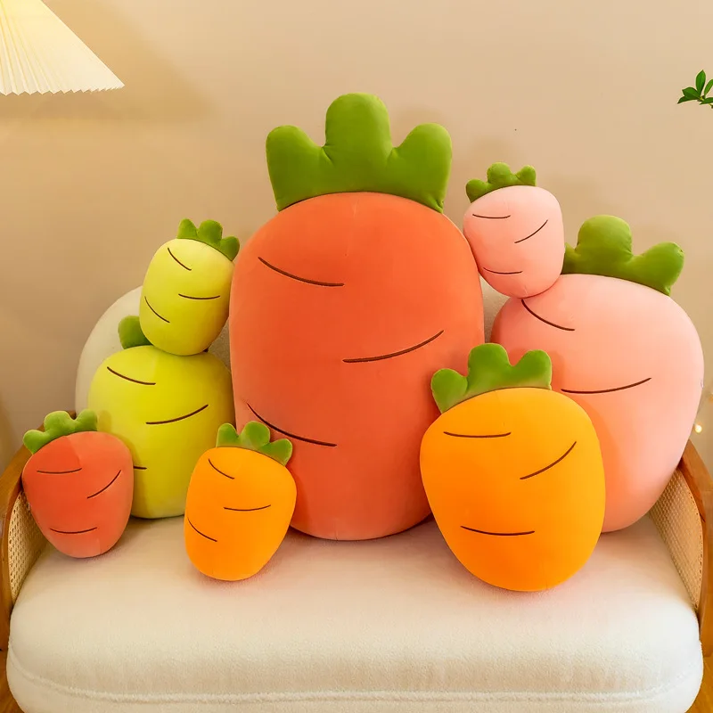 

Carrot Plush Toy Pillow Extremely Soft Colored Carrot Plush Toy Sleeping Doll