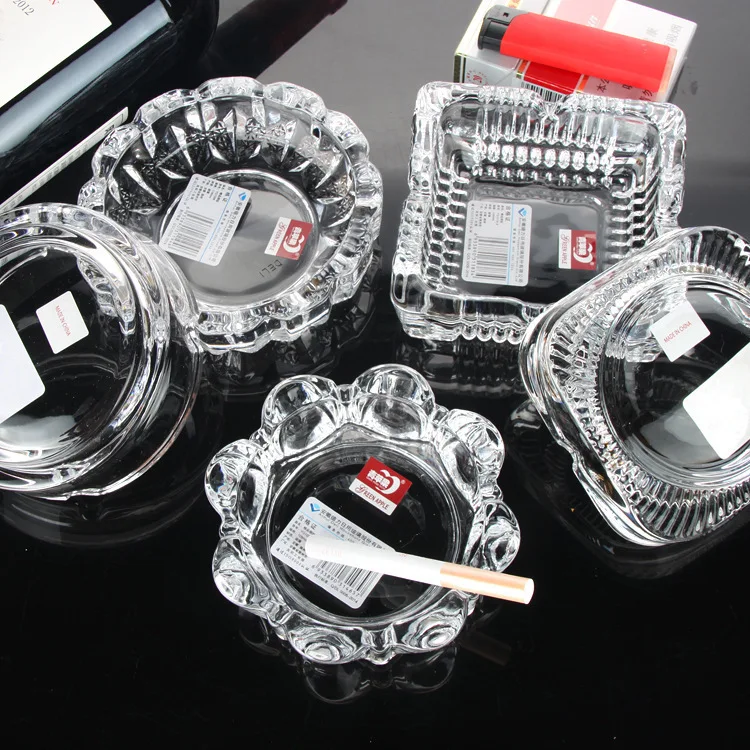 Crystal Glass Ashtray Creative Personality Large Living Room Office Cafe Hotel Rooms Ashtray