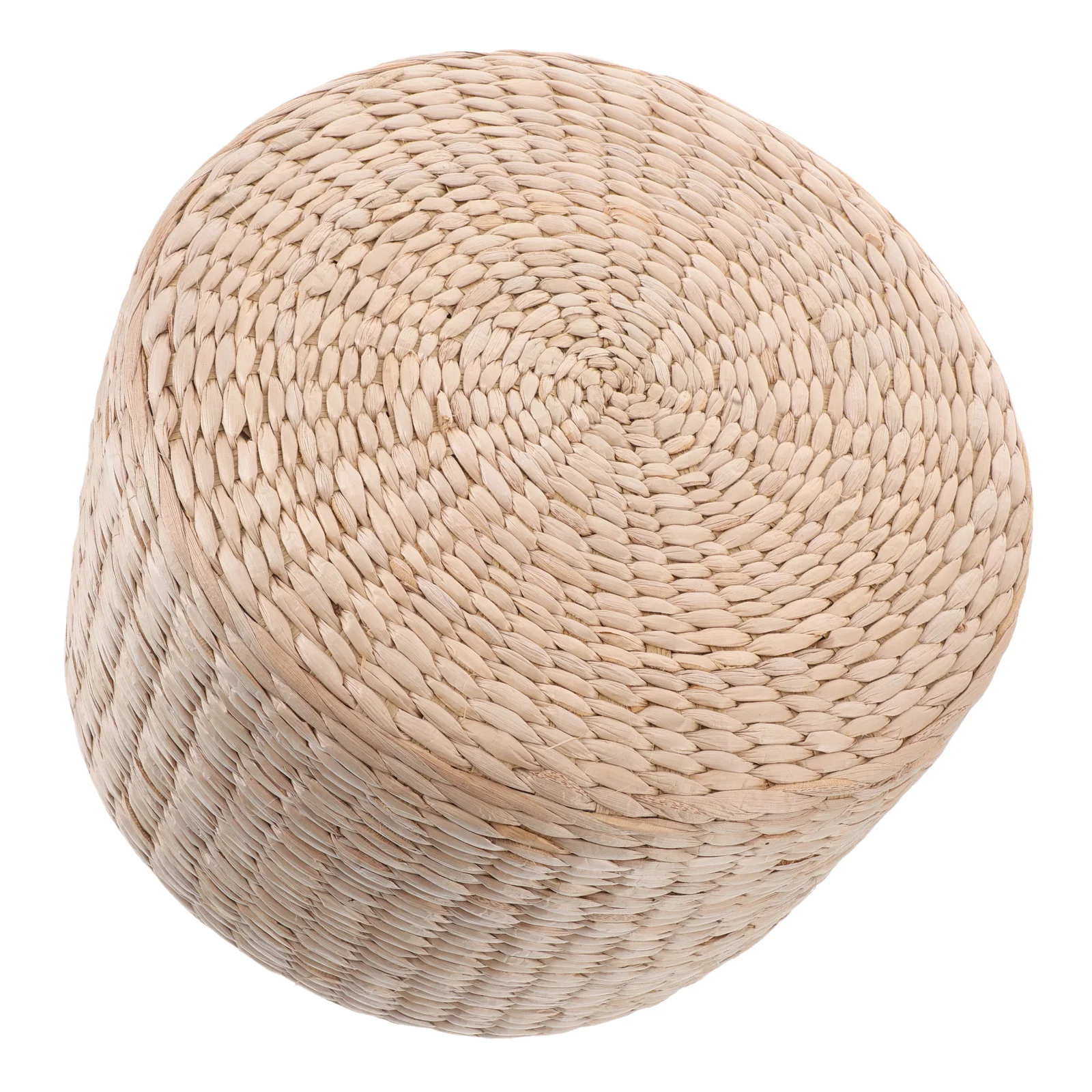 

Round Straw Woven Stool Japanese Retro Floor Seat For Yoga Home Decor Outdoor Café Use Accent Stools