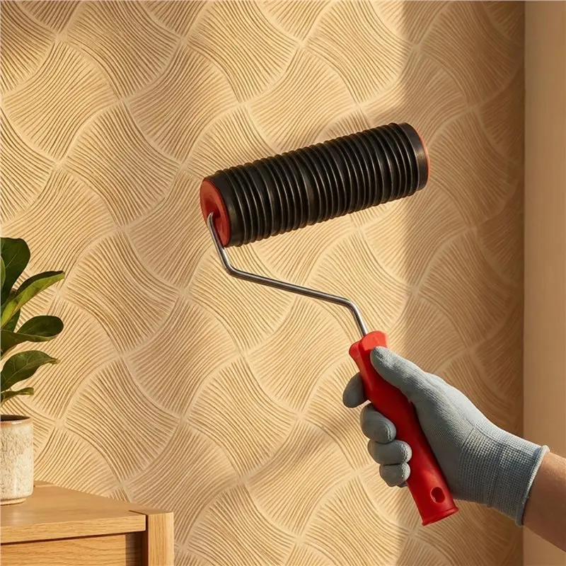 ABDJ-Painting Tool Decorative Paint Roller Patterned For Wall Rubber Protection Stamp Polyurethane Textured Paint Wheel