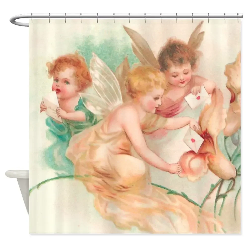 Cupid Angel II Shower Curtain Decorative