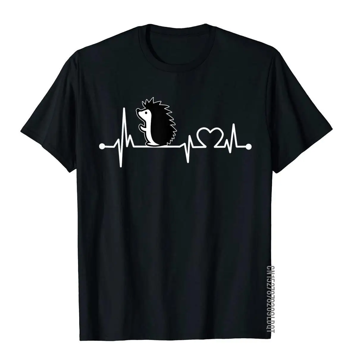Hedgehog Heartbeat Tshirt Funny Animal Cool Lover Gift Normal T Shirt Cotton Mens Top T-Shirts