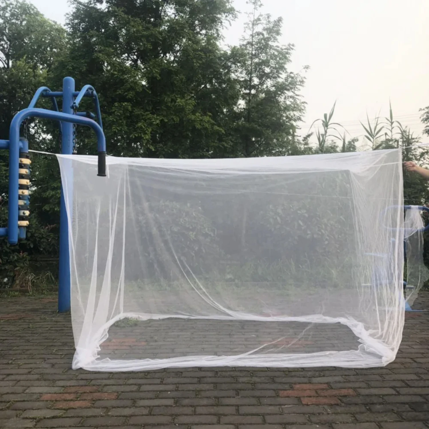 Outdoor Large White Camping Mosquito Net Travel Portable Mosquito Insect Proof Tent Indoor Bedroom Sleeping Mosquito Net Net