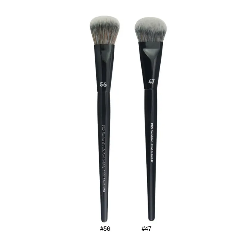 2pcs/set Pro Black Makeup Brushes Synthetic hair Powder Eye Shadow Smudge Highlight Foundation Airbrush Diffuser Make Up Brush