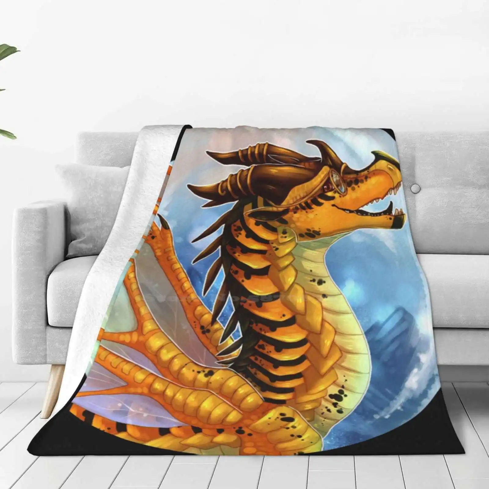 Wings Of Fire-Cricket Creative Design Light Thin Soft Flannel Blanket Wings Of Fire Wof Cricket Tui T Sutherland Dragons