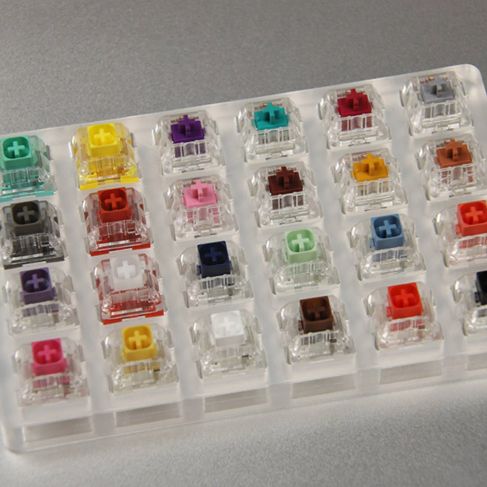 Mechanical Keyboard Switch Tester Compact Switch Tester with Acrylic Frame Hardware Linear Long-Lasting for Desk, Workbench