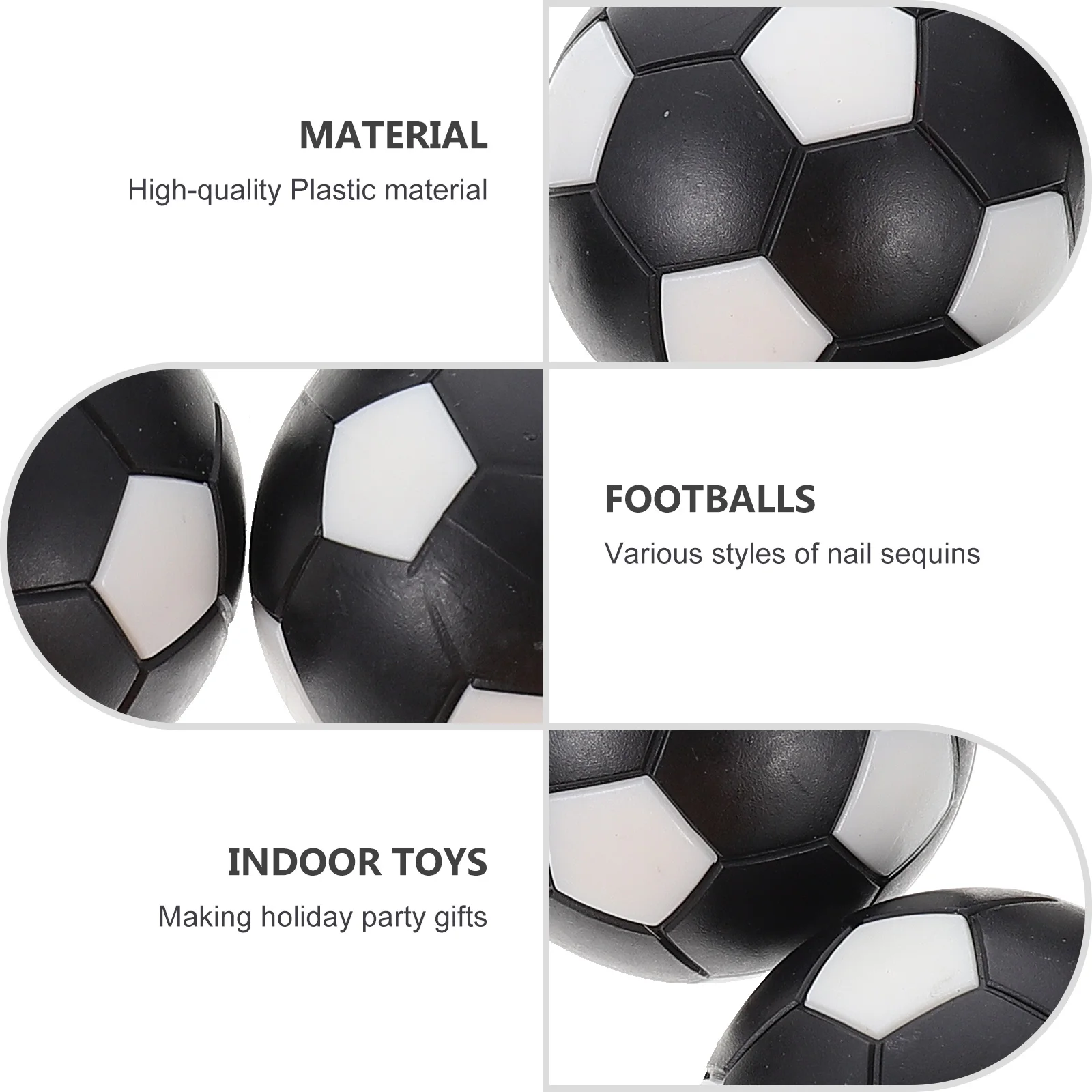 

10Pcs Fun Table Football Quality Plastic Soccer Toys for Family Games & Kids Decoration