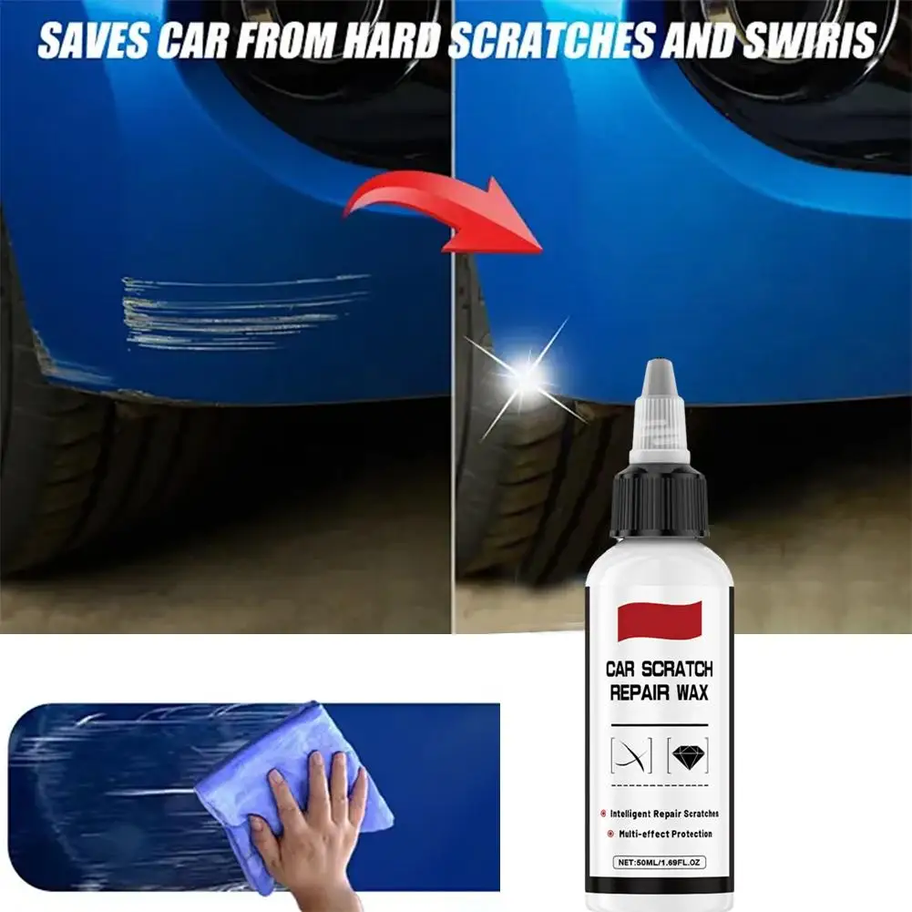 شمع إصلاح خدوش السيارة آمن للاستخدام مع تركيبة خفيفة خاصة شمع تلميع السيارات مناسب لخطوط الشمس وخطوط الأظافر وآلام الطيران H7C5 #3