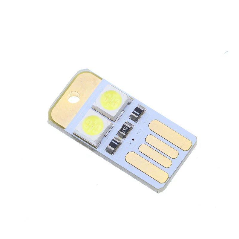 USB LED أضواء الليل للكمبيوتر ، مصباح القراءة السوبر مشرق ، مصابيح صغيرة ، شحن بنك الطاقة ، 5050SMD ، 5 حزمة