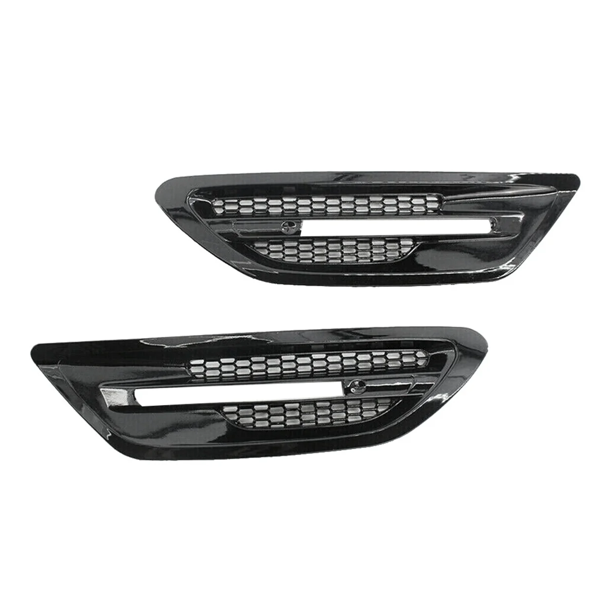 1Pair Car Side Fender Air Vent Trim Cover for BMW F10 Sedan 5-Series M5 2011-2017 Grille Outlet Frame, B