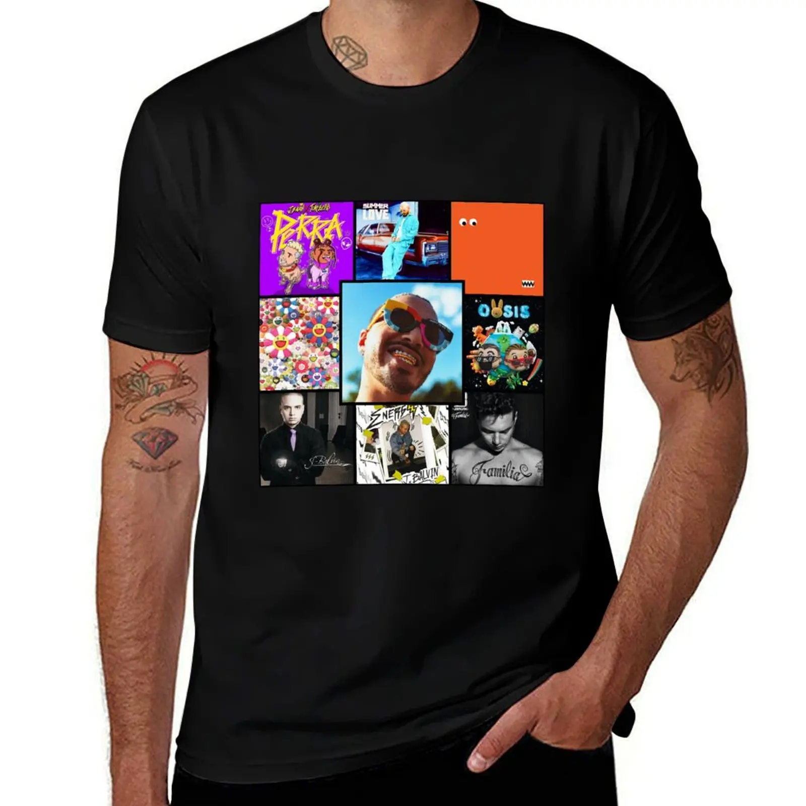 

JBalvin Greatest Albums T-Shirt graphic shirts cute clothes anime stuff black t-shirts for men