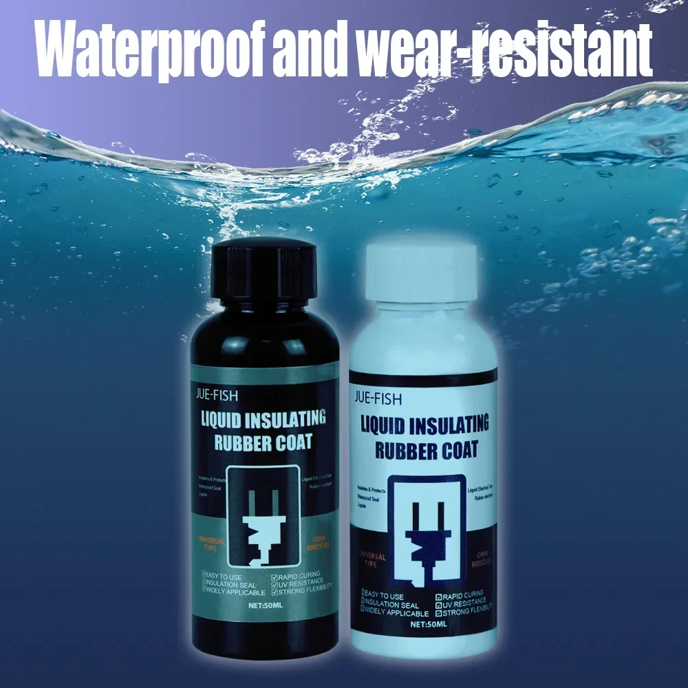 50ML Liquid Insulating Tape Repair Rubber Electrical Wire Cable Coat Fix Line Glue Wide Range Liquid Insulation Paste