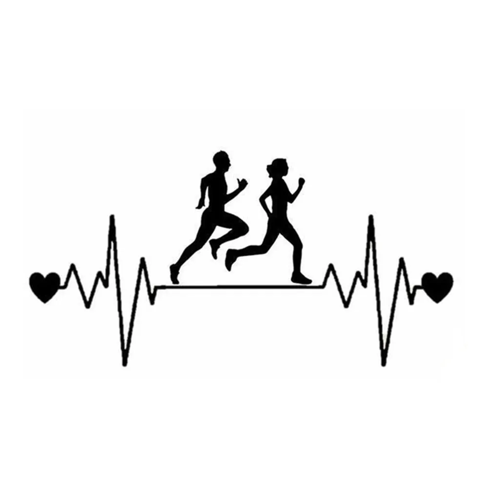 

Family Love Heartbeat Line Vinyl Car Sticker Waterproof UV Resistant for Auto Body Bumper Window Universal Fit Family Bonding