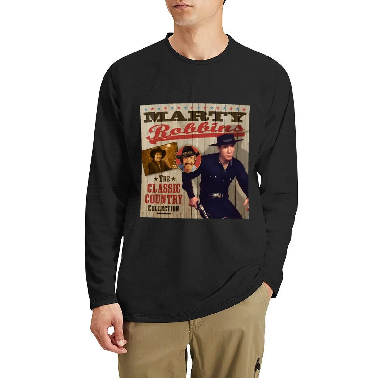 

Marty Robbins The Classic Country Collection Classic Long T-Shirt tees mens clothing