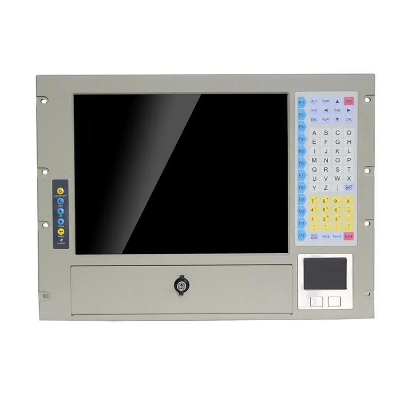 19 Inch Rackmount 8U Height Industrial Workstations Computer 8u Server Chassis 5 Wires Resistive Touch Panel (optional) Stock