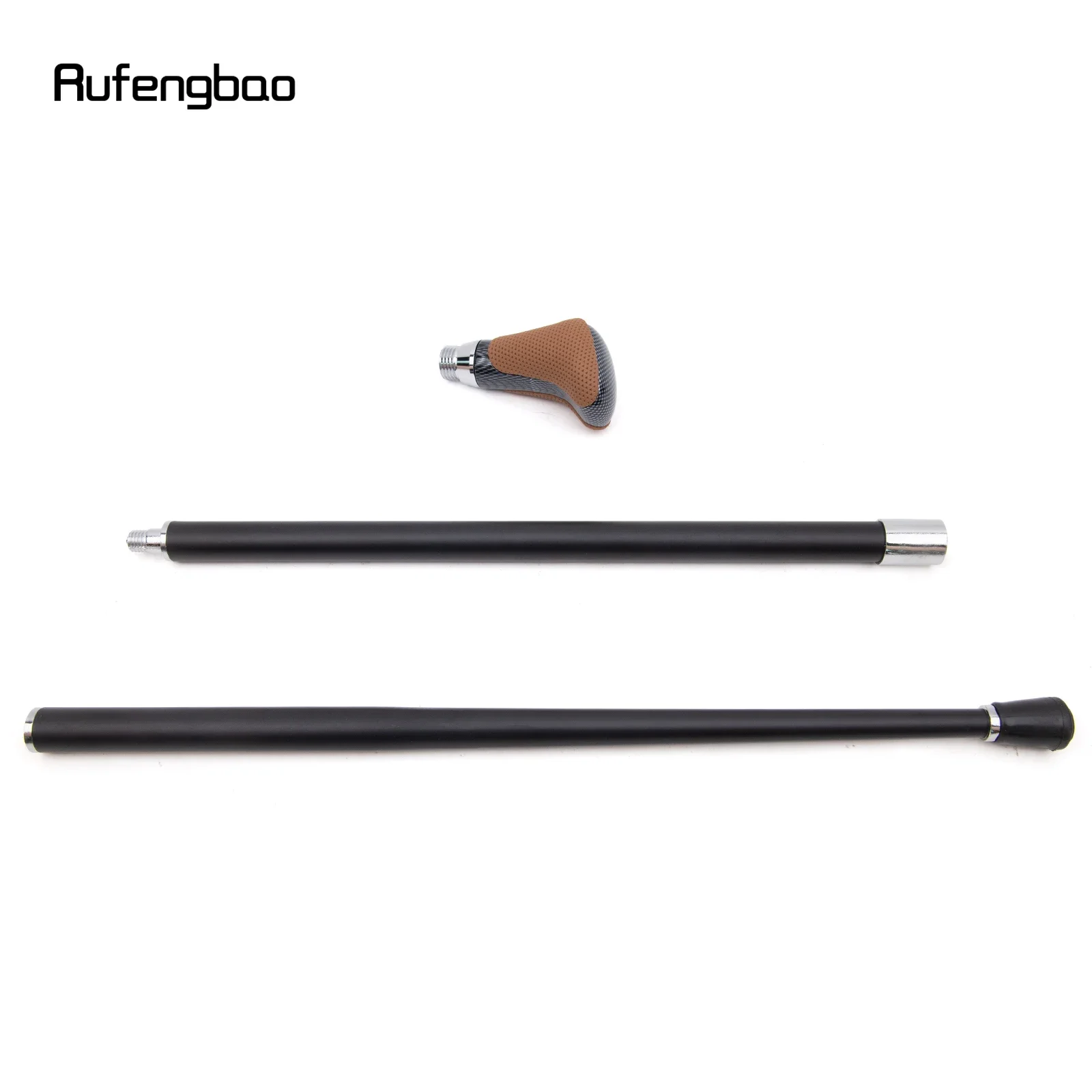 Brown Black Leather White Decorative Stick  Parties Decorative Cane For Halloween For Cosplay And Parties, For Cosplay & Party