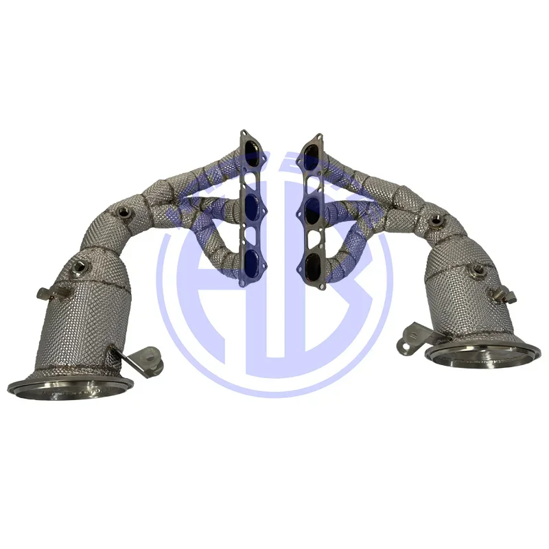 Exhaust Header for PORSCHE 992 GT3 High Performance Exhaust Manifold with Heat Shield！