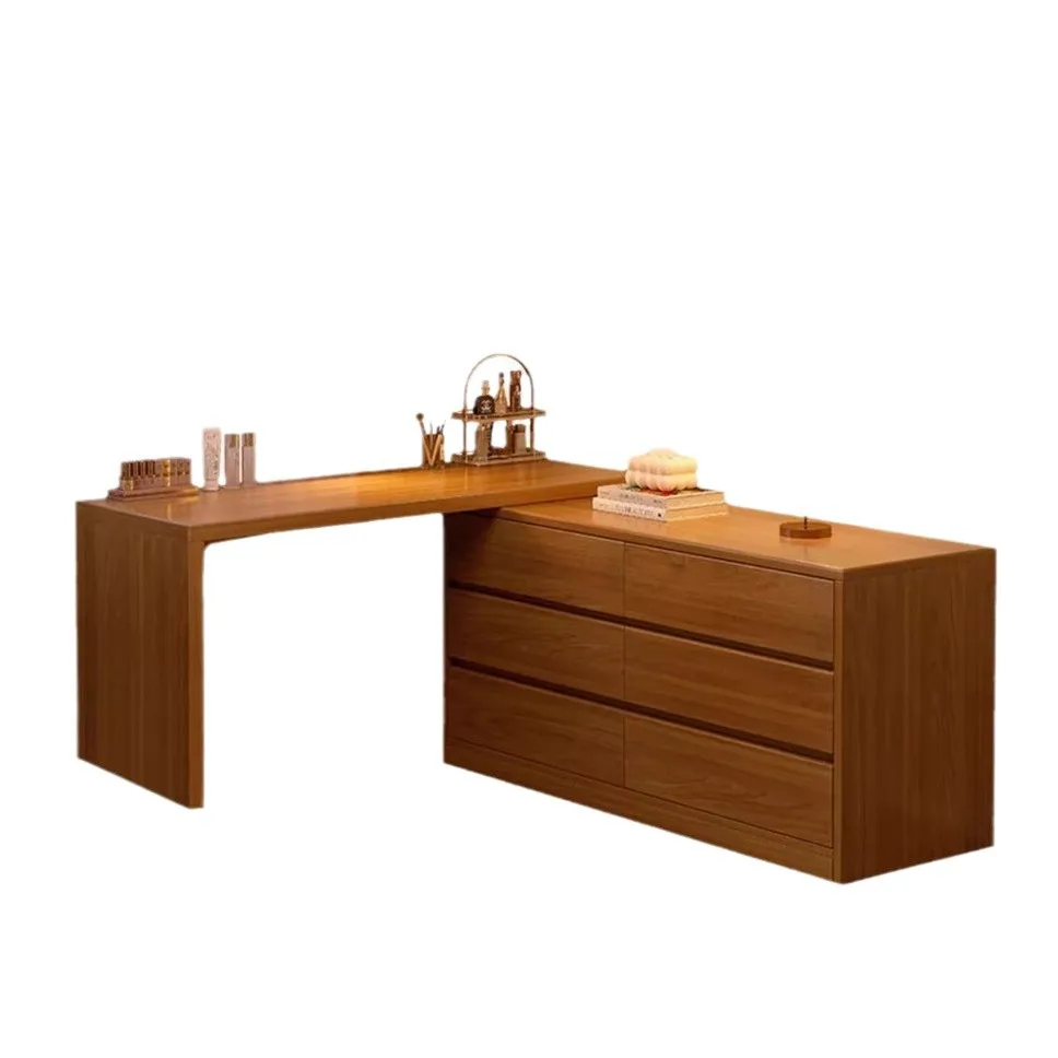 

Solid wood dresser computer desk desk ecological board bedroom floor-to-ceiling chest dresser integrated corner mobil