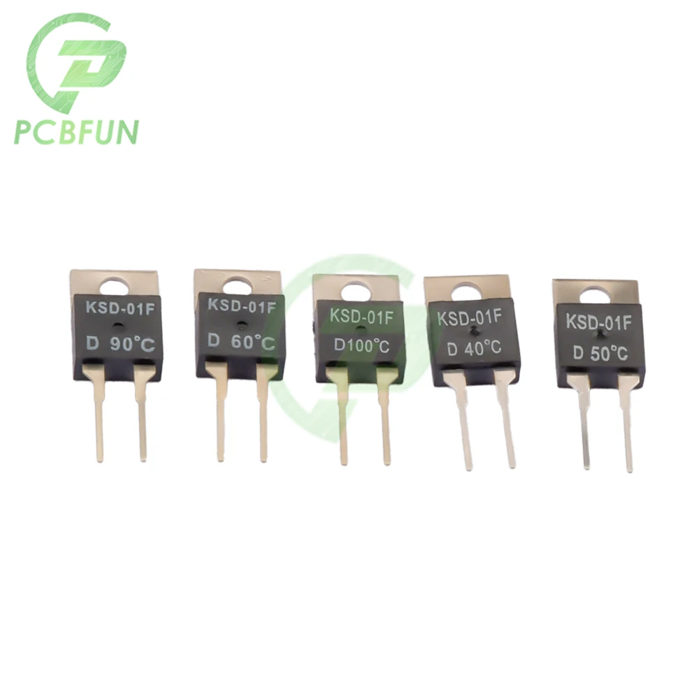 KSD-01F Normally Open Closed Original Chip Temperature Sensor 2A Thermal Switch Chip 40/45/50/55/60/65/70/75/90/95/100/105/110 ℃