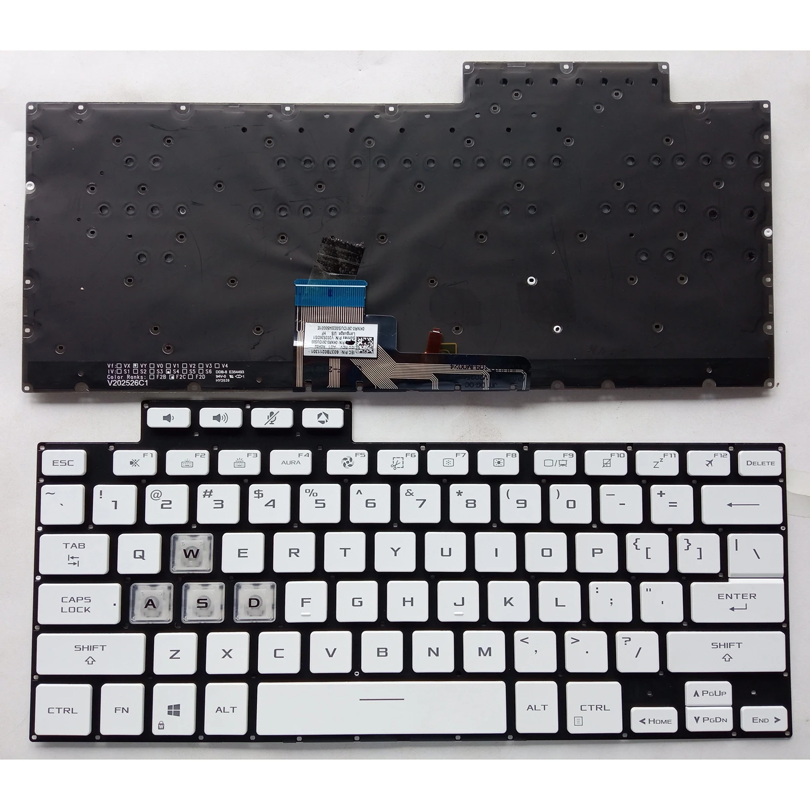 

RU US for Asus TUF Dash Air FA516 FX516 FX516P FX516PR FX516PM 15.6-inch Laptop Keyboard
