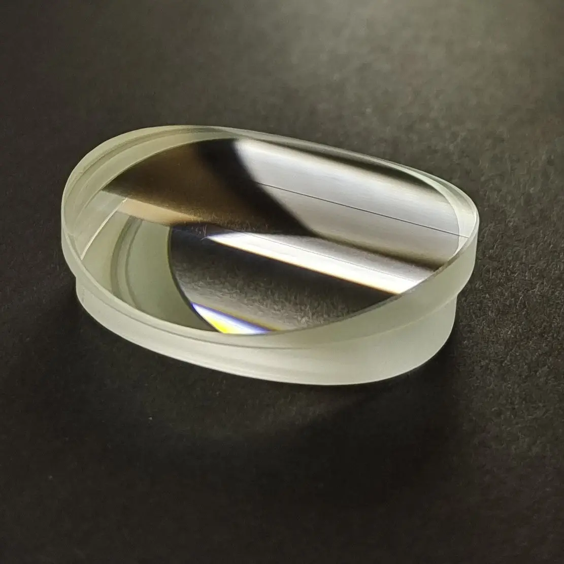 High Transmittance Ultra Clear Glass Cylindrical Lens Focal Length 41mm Diameter 41mm
