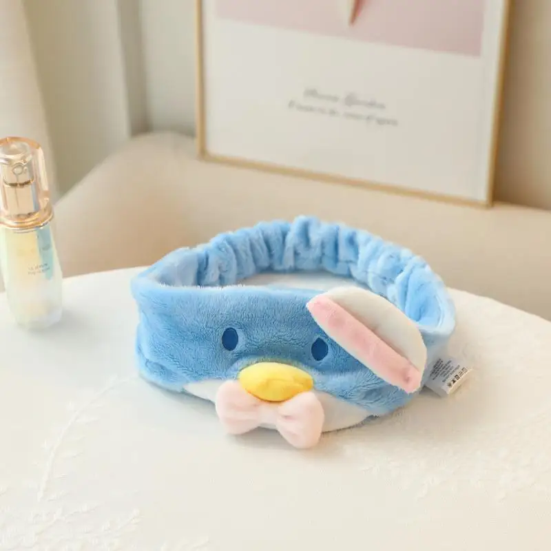 Kawaii Sanrio Gudetama Hanyodon Bad Badtz Maru Hairband Wash Face Make Up Headband Girl Headband Anime Figure Festival Gift