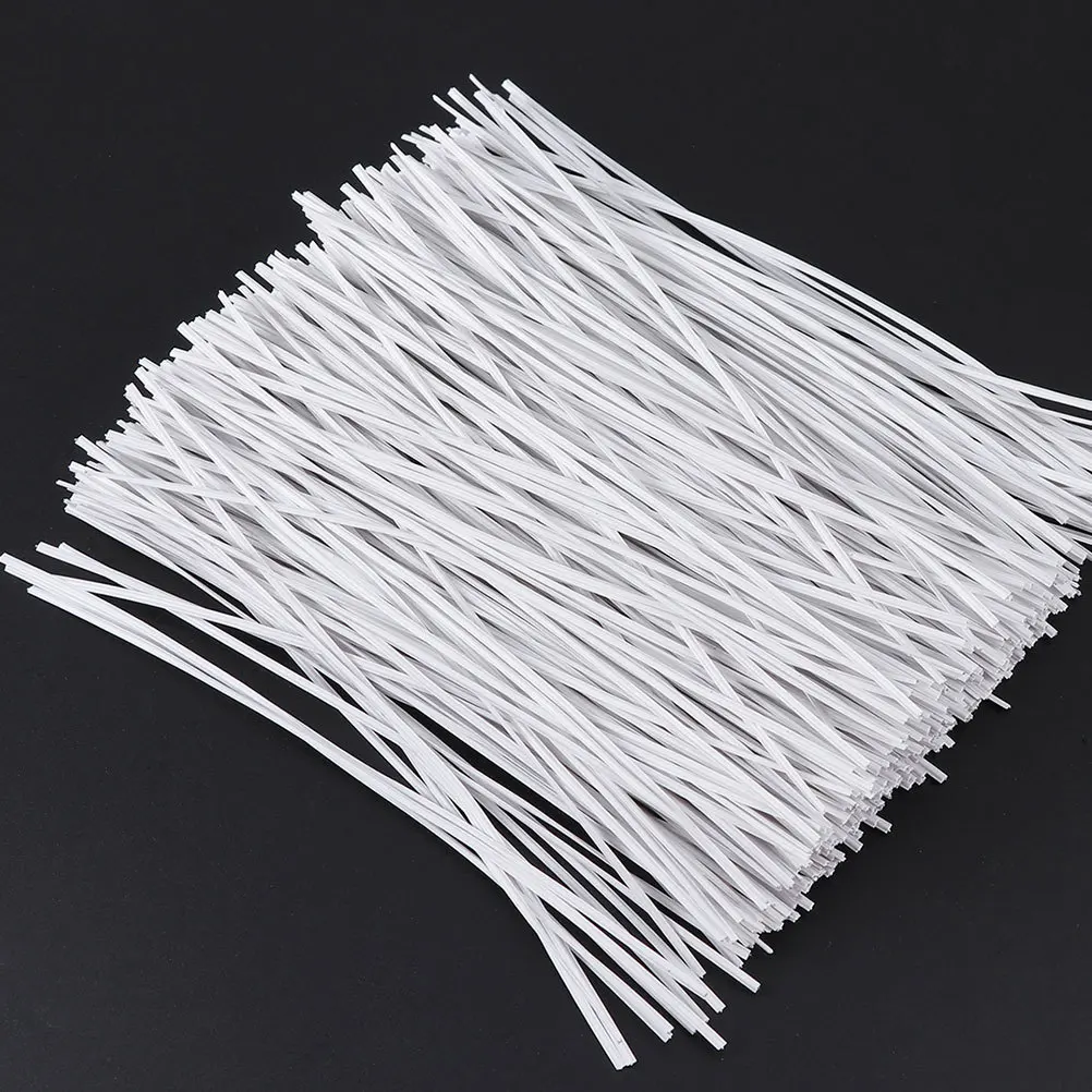

1000 pcs 0.45Mm Plastic Coated Galvanized Wire Ties Reusable Cable Organizers For Data Cords Home Office Use Cord Tie Kit Wire