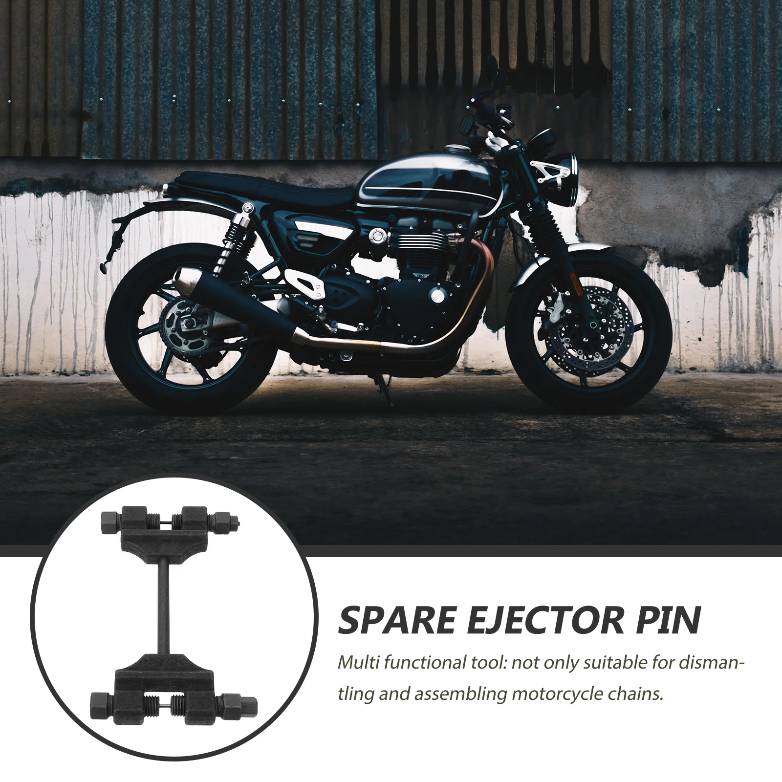 

Motorcycle Chain Breaker Professional Repair Tool Spare Pin Easy Operation for Bike Bicycle Mountain Bike Chain Replacement