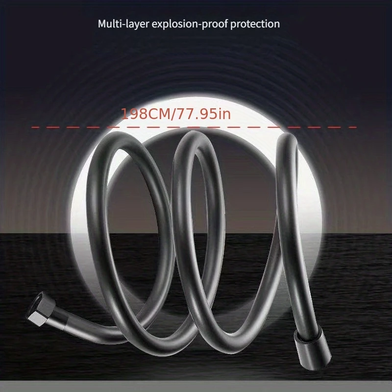 

1pc Bathroom Shower Pipe Faucet Extension Pipe PVC Shower Head Shower Hose Flexible De Douche Bath Shower Hose Pipe 2m