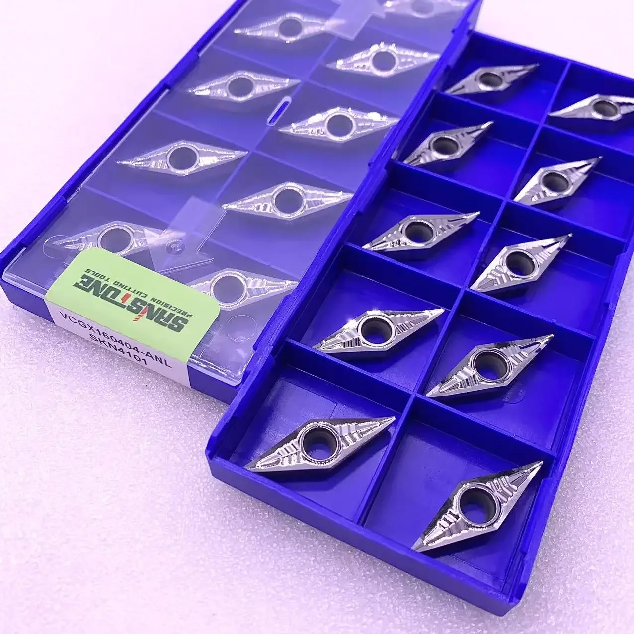 

VCGX160402 VCGX160404 Vcgx160408 VCGX Carbide Inserts External Turning Tool for Aluminum No Coating Cnc Blade