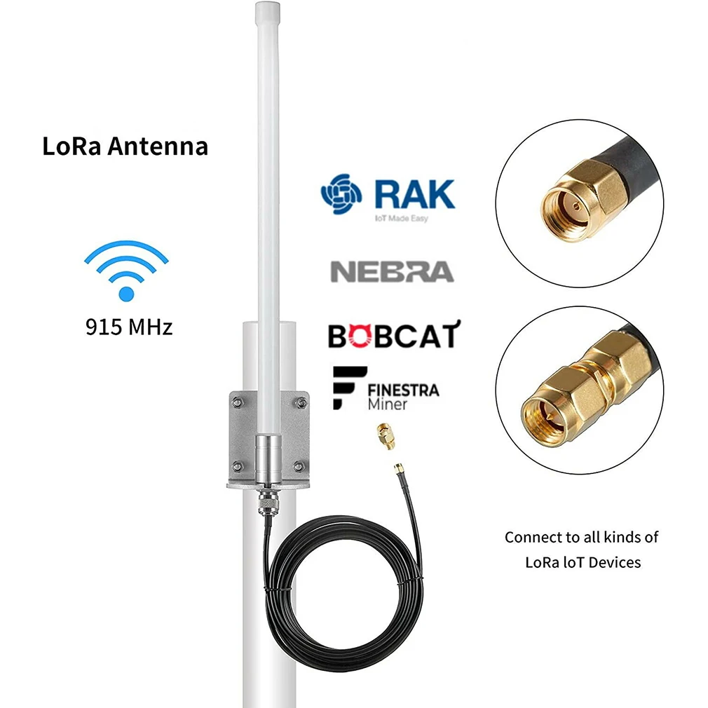 야외 헬륨 핫스팟 채굴 안테나, RAK Nebra Bobcat 300 MNTD HNT 채굴 안테나, 8-12dBi, US915MHz, EU868MHz