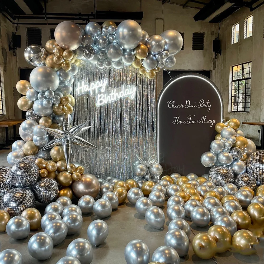 12 Zoll metallische Geburtstags ballons 10//50pc Chrom Metall Latex Luftballons für Geburtstag Hochzeit Baby party Dekor Helium Globos – Detail 16