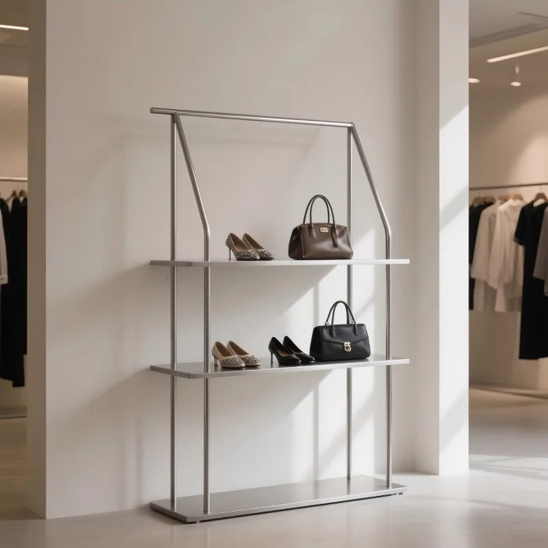 

Clothing Store Display Rack Shelf Shoe Store Shoe Display Floor POP MART Display Rack Product Shelf